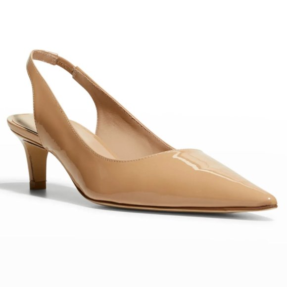 Stuart Weitzman Pink sling back kitten heels sz6.5N - Picture 11 of 12